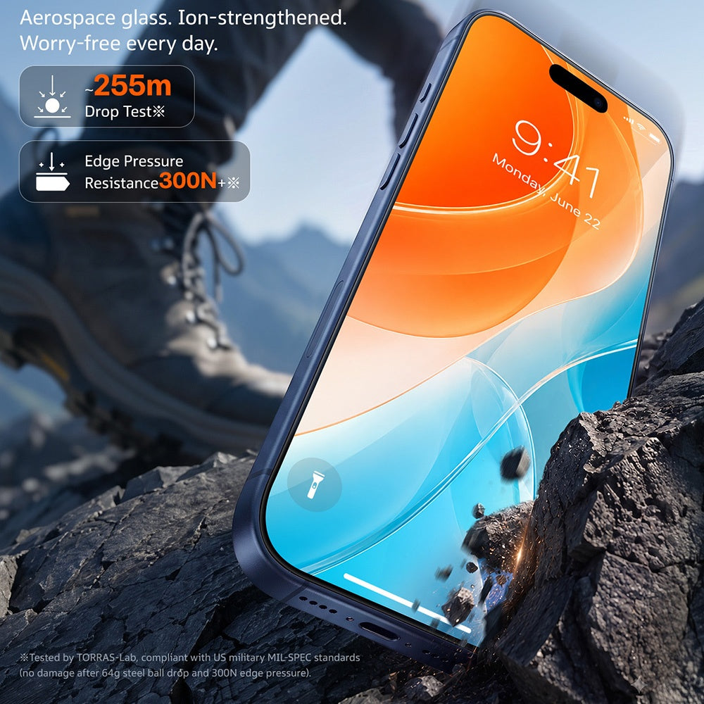 Folie de protectie Torras Sunview AR Shield compatibil cu iPhone 17 Pro / iPhone 18 Pro, Transparent