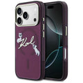 Husa de protectie Karl Lagerfeld compatibil cu iPhone 18 Pro / iPhone 17 Pro, Bordo