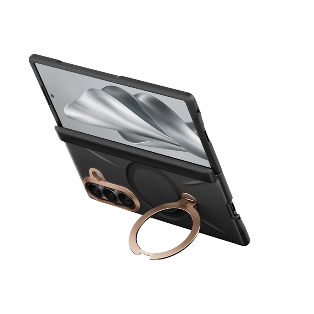 Husa de protectie Torras QPRO Leather Series compatibil cu Samsung Galaxy Z Fold8 Ultra, Negru