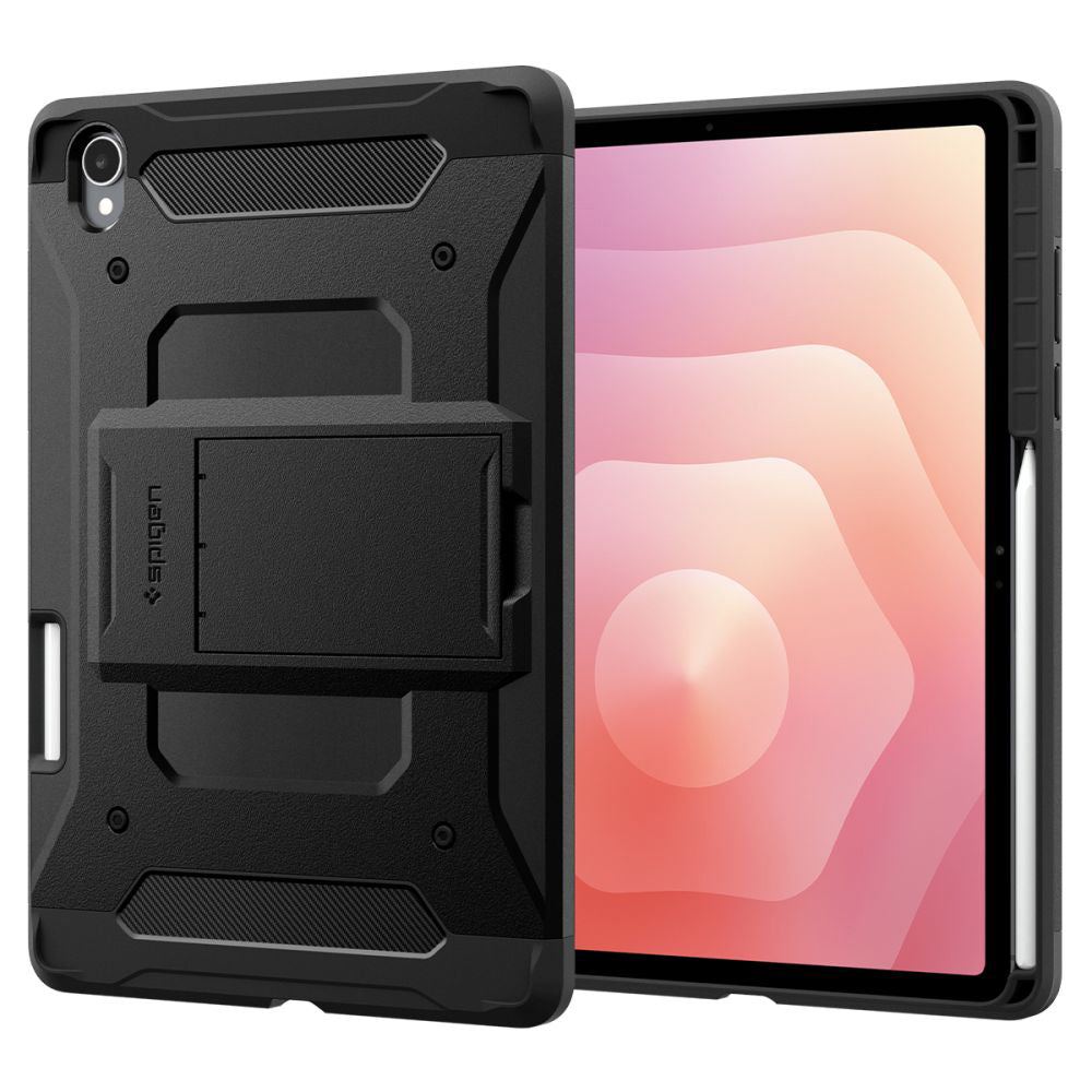 Husa de protectie tableta Spigen Tough Armor Pro compatibil cu Samsung Galaxy Tab S12 Plus, Negru