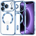 Husa de protectie Techsuit Luxury Crystal MagSafe compatibil cu iPhone 17 Pro / iPhone 18 Pro, Albastru