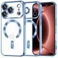 Husa de protectie Techsuit Luxury Crystal MagSafe compatibil cu iPhone 18 Pro Max / iPhone 17 Pro Max, Albastru