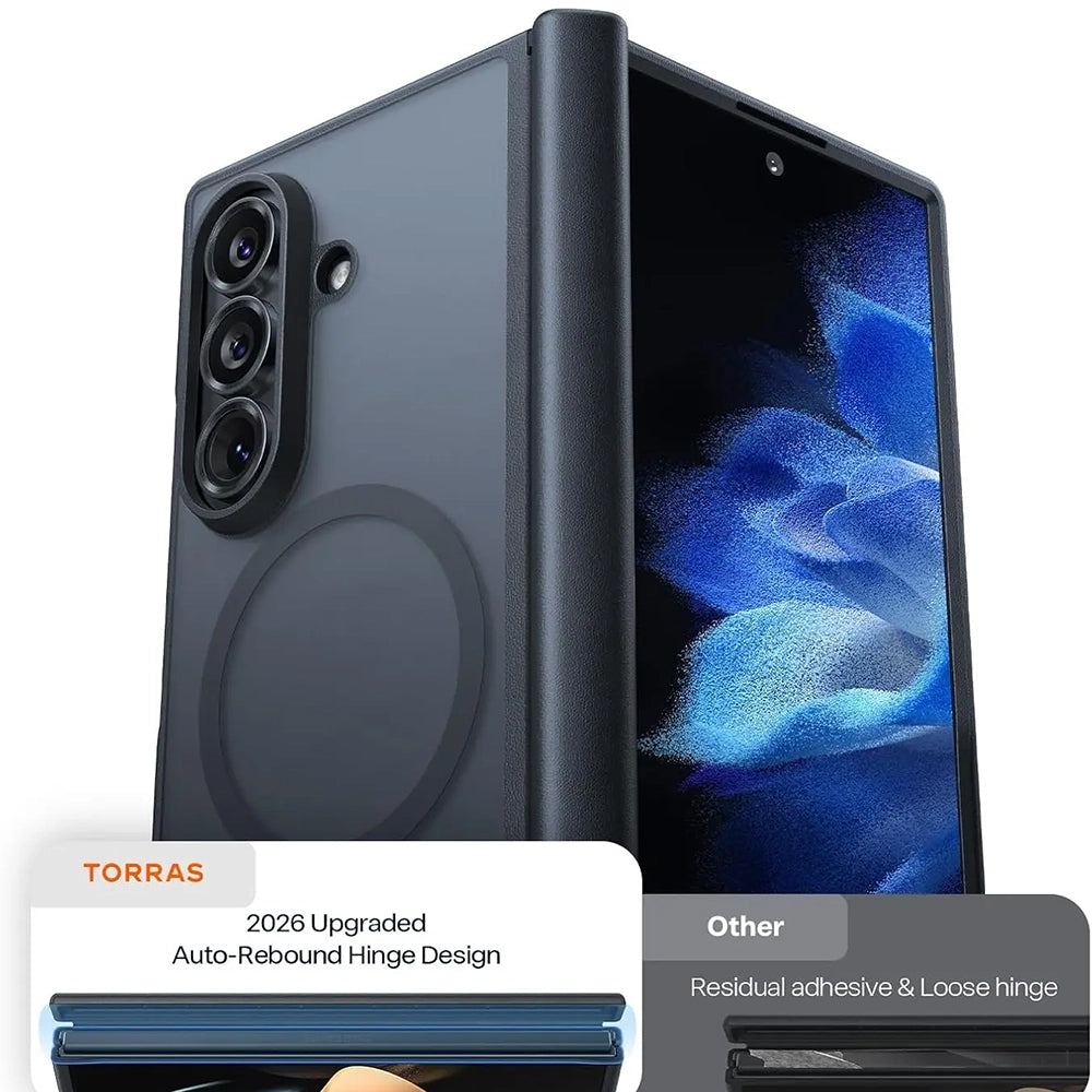 Husa de protectie Torras Guardian Magnetic compatibil cu Samsung Galaxy Z Fold8 Ultra, Negru