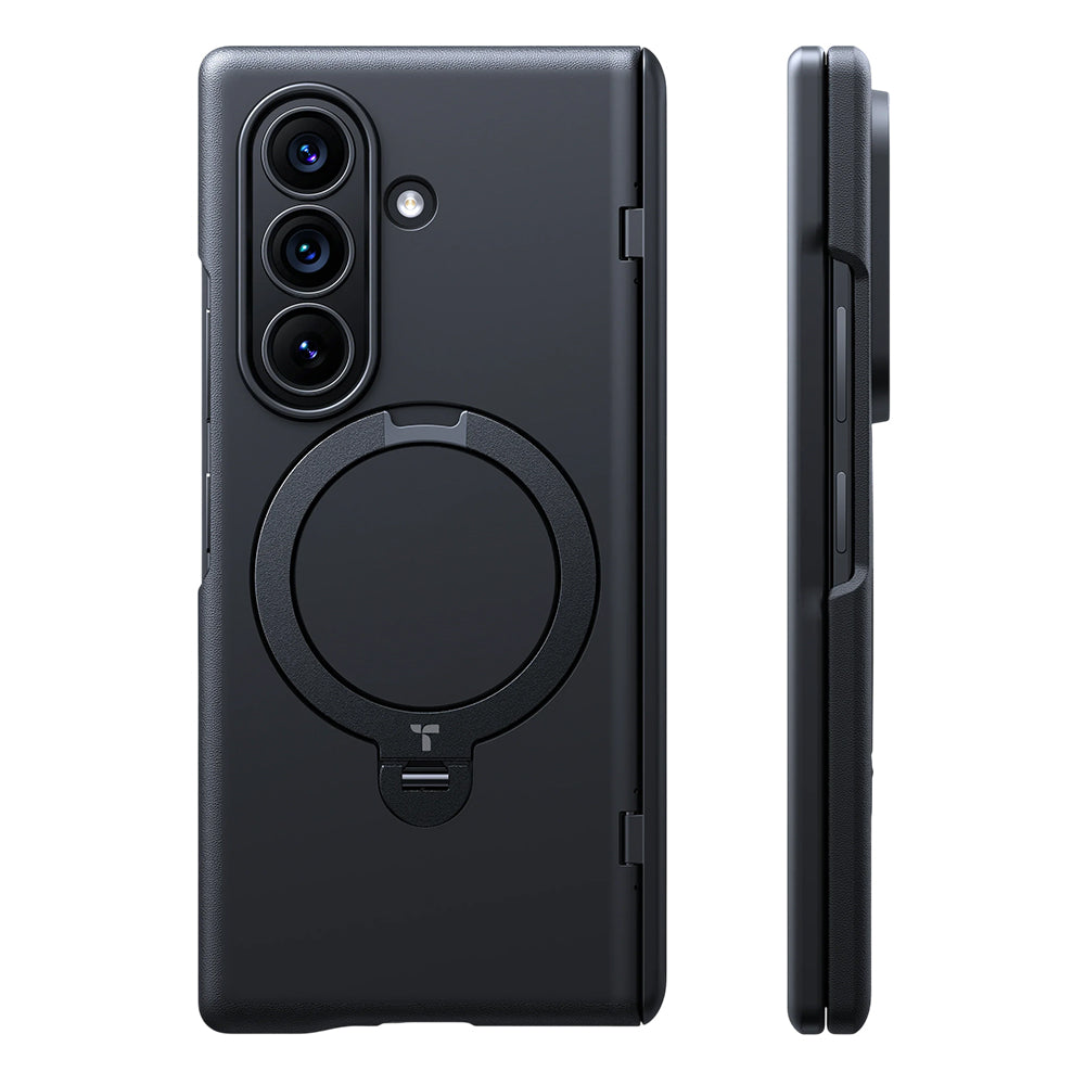 Husa de protectie Torras Ostand Q3 Spin compatibil cu Samsung Galaxy Z Fold8 Ultra, Negru