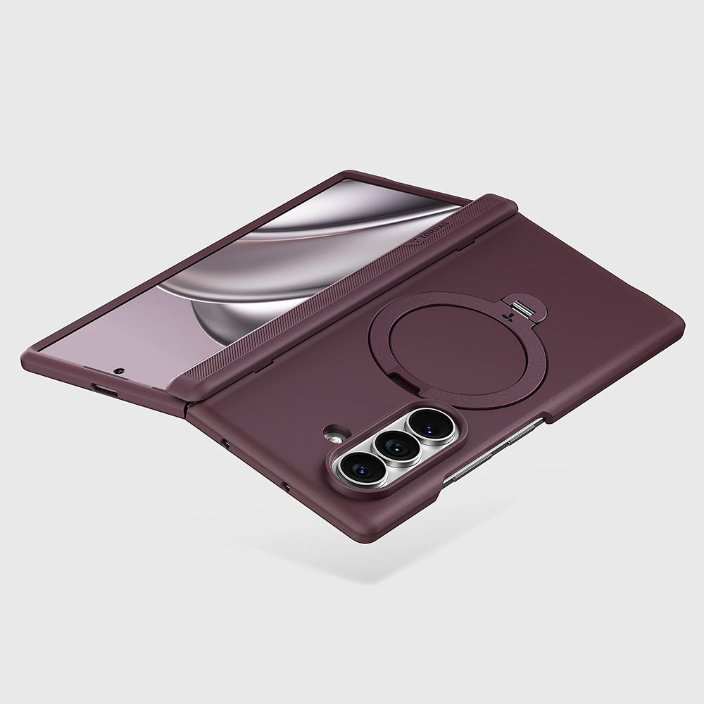 Husa de protectie Torras Ostand Q3 Spin compatibil cu Samsung Galaxy Z Fold8 Ultra, Mov