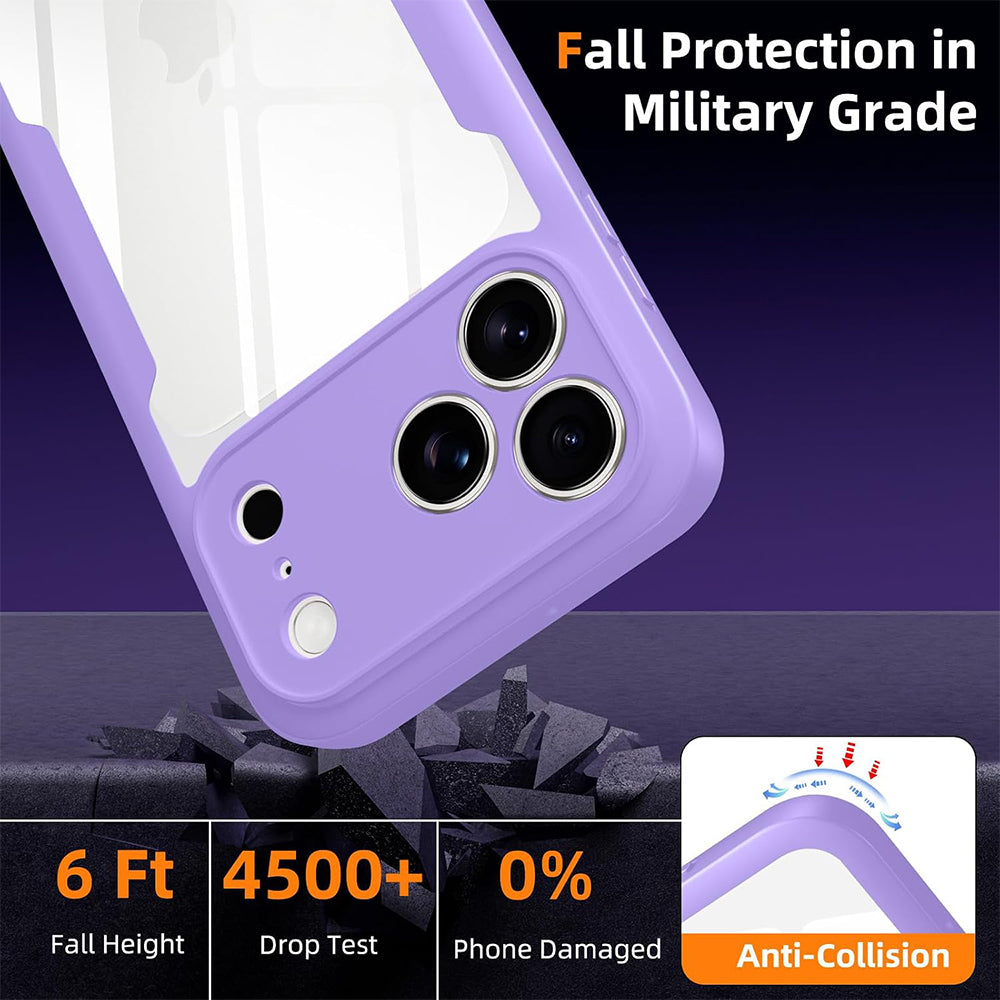 Husa de protectie Techsuit ColorVerse 360 Series compatibil cu iPhone 18 Pro / iPhone 17 Pro, Mov