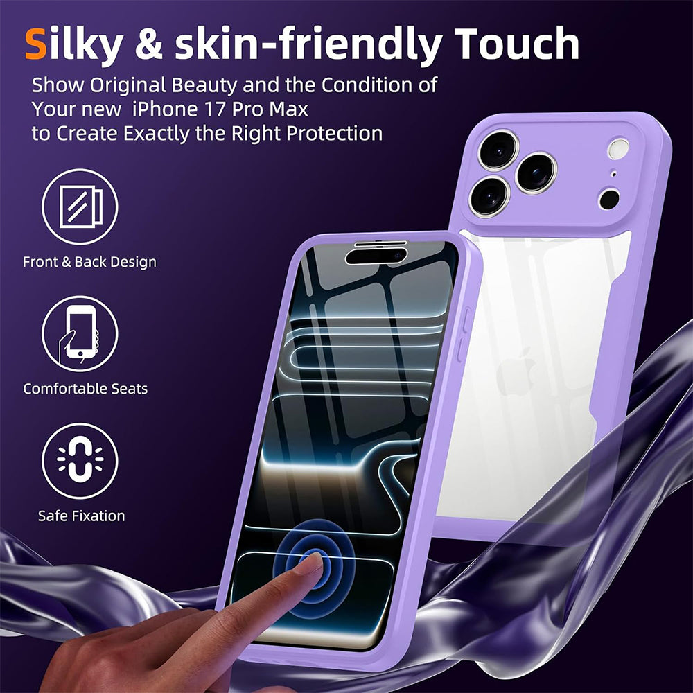 Husa de protectie Techsuit ColorVerse 360 Series compatibil cu iPhone 18 Pro / iPhone 17 Pro, Mov