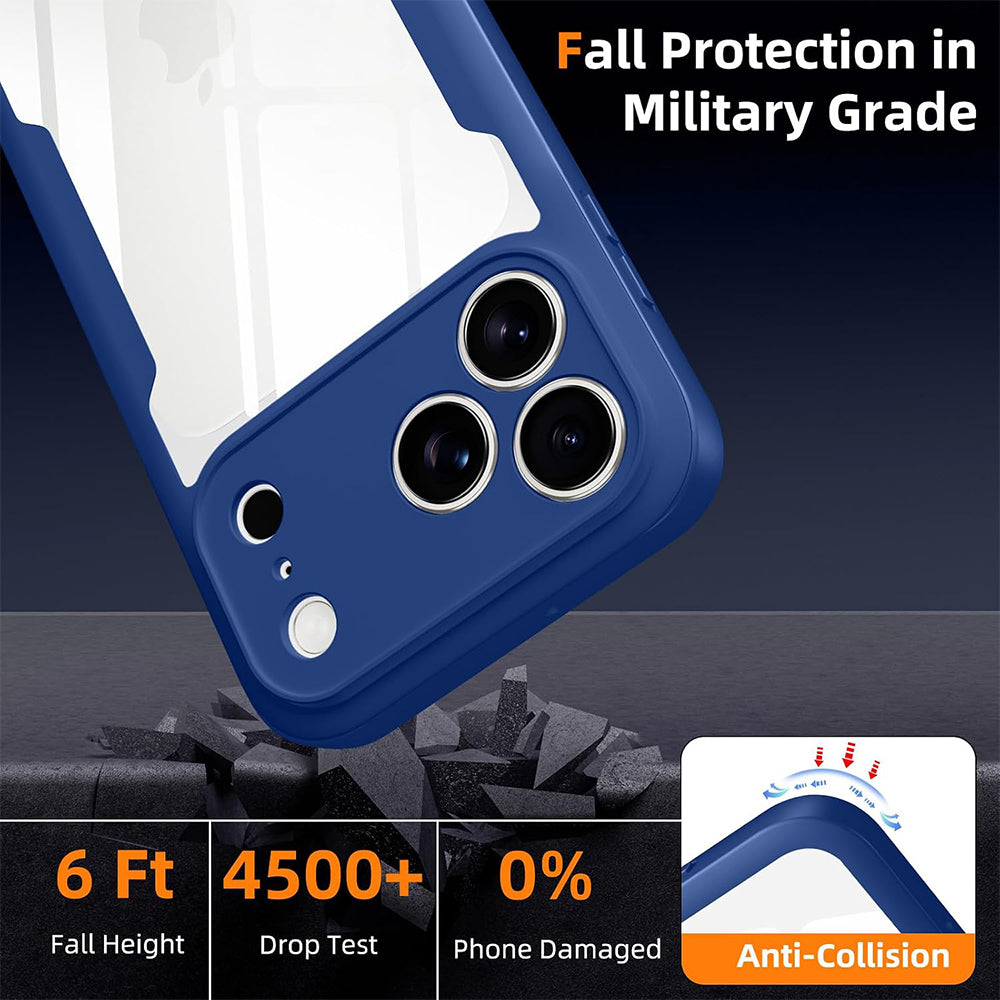 Husa de protectie Techsuit ColorVerse 360 compatibil cu iPhone 18 Pro / iPhone 17 Pro, Albastru