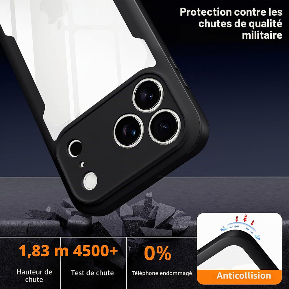 Husa de protectie Techsuit ColorVerse 360 compatibil cu iPhone 18 Pro / iPhone 17 Pro, Negru