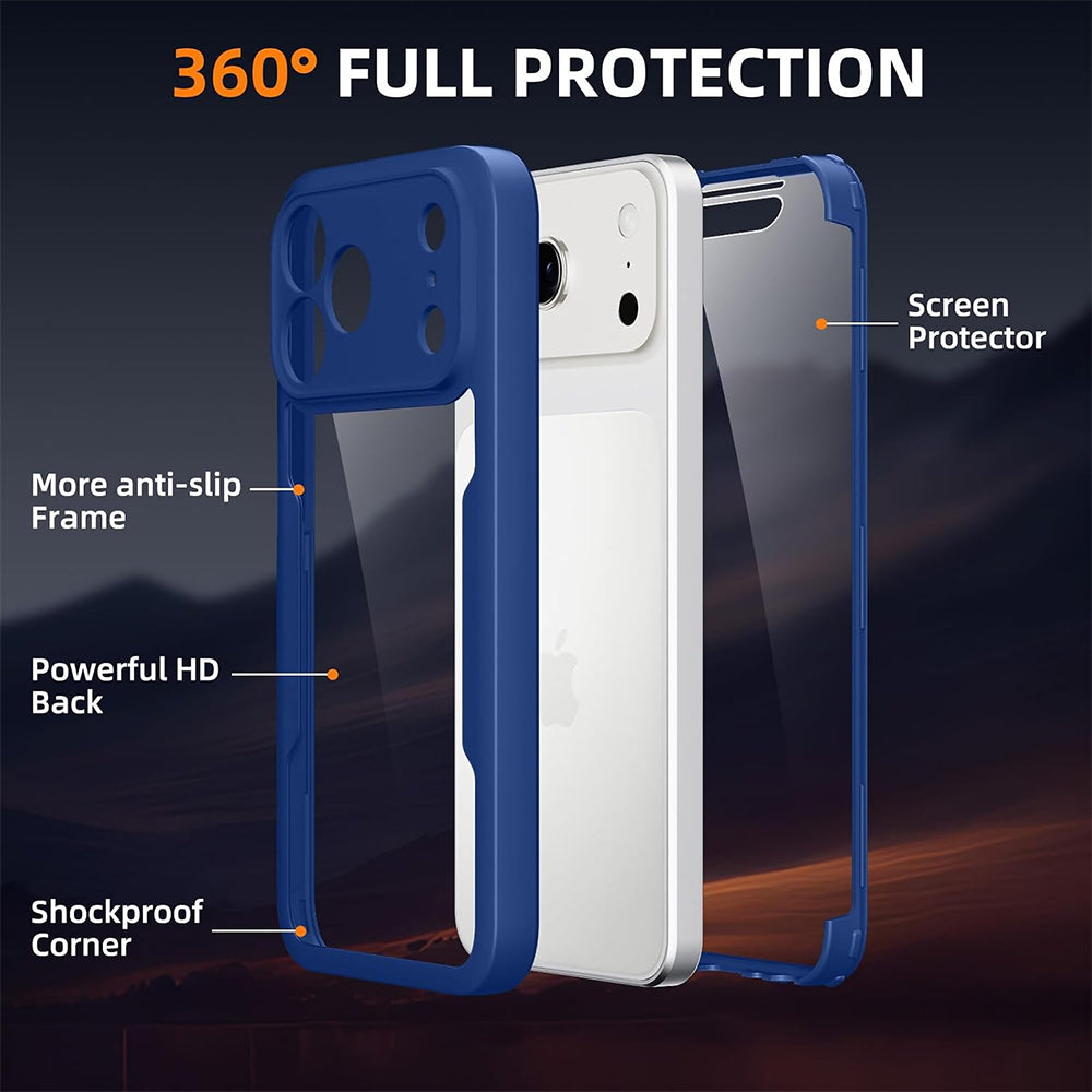 Husa de protectie Techsuit ColorVerse 360 compatibil cu iPhone 18 Pro Max / iPhone 17 Pro Max, Albastru