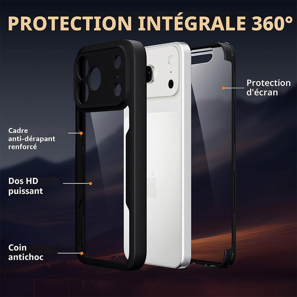 Husa de protectie Techsuit ColorVerse 360 Series compatibil cu iPhone 18 Pro Max / iPhone 17 Pro Max, Negru
