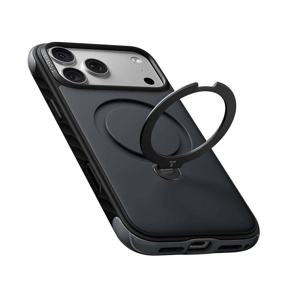 Husa de protectie Torras Ostand Q3 compatibil cu iPhone 18 Pro Max / iPhone 17 Pro Max, Mov