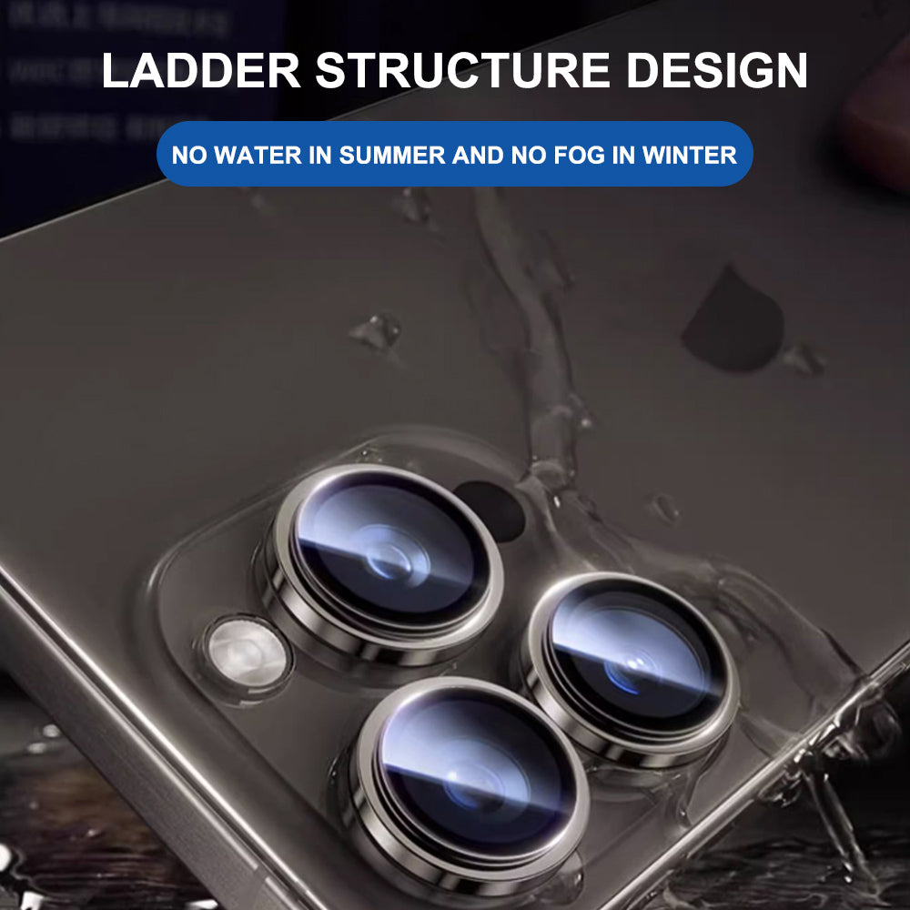Folie de protectie Lito Titanium AR Camera Glass compatibil cu iPhone 18 Pro / iPhone 18 Pro Max, Albastru