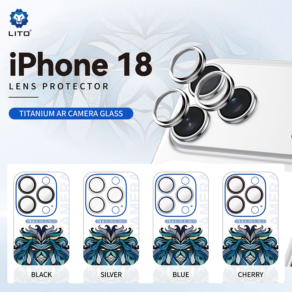 Folie de protectie Lito Titanium AR compatibil cu iPhone 18 Pro / iPhone 18 Pro Max, Argintiu