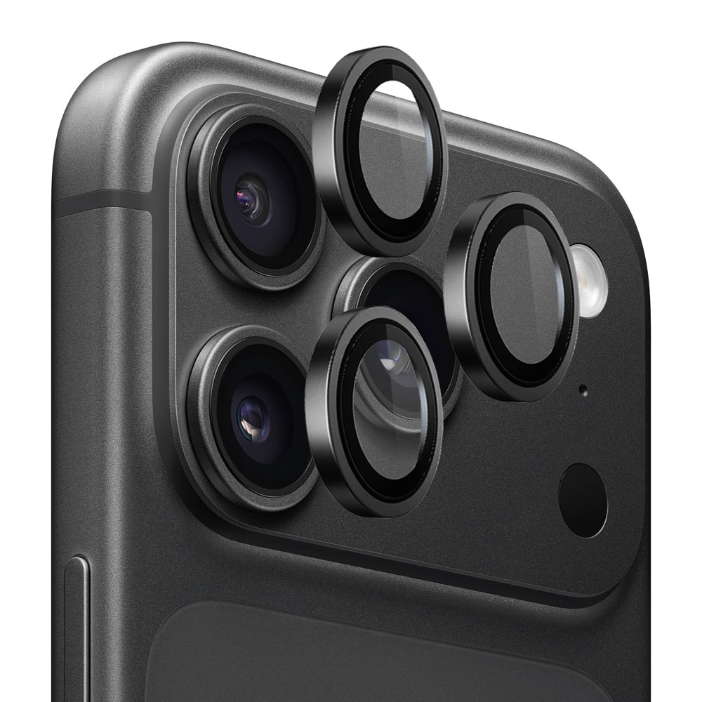 Folie de protectie Lito Titanium AR Camera Glass compatibil cu iPhone 18 Pro / iPhone 18 Pro Max, Negru