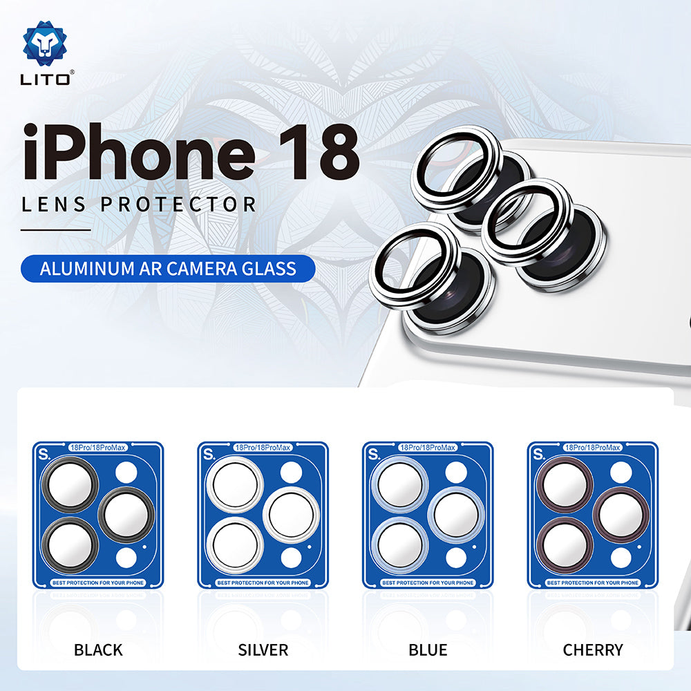 Folie de protectie Lito S+ compatibil cu iPhone 18 Pro / iPhone 18 Pro Max, Albastru