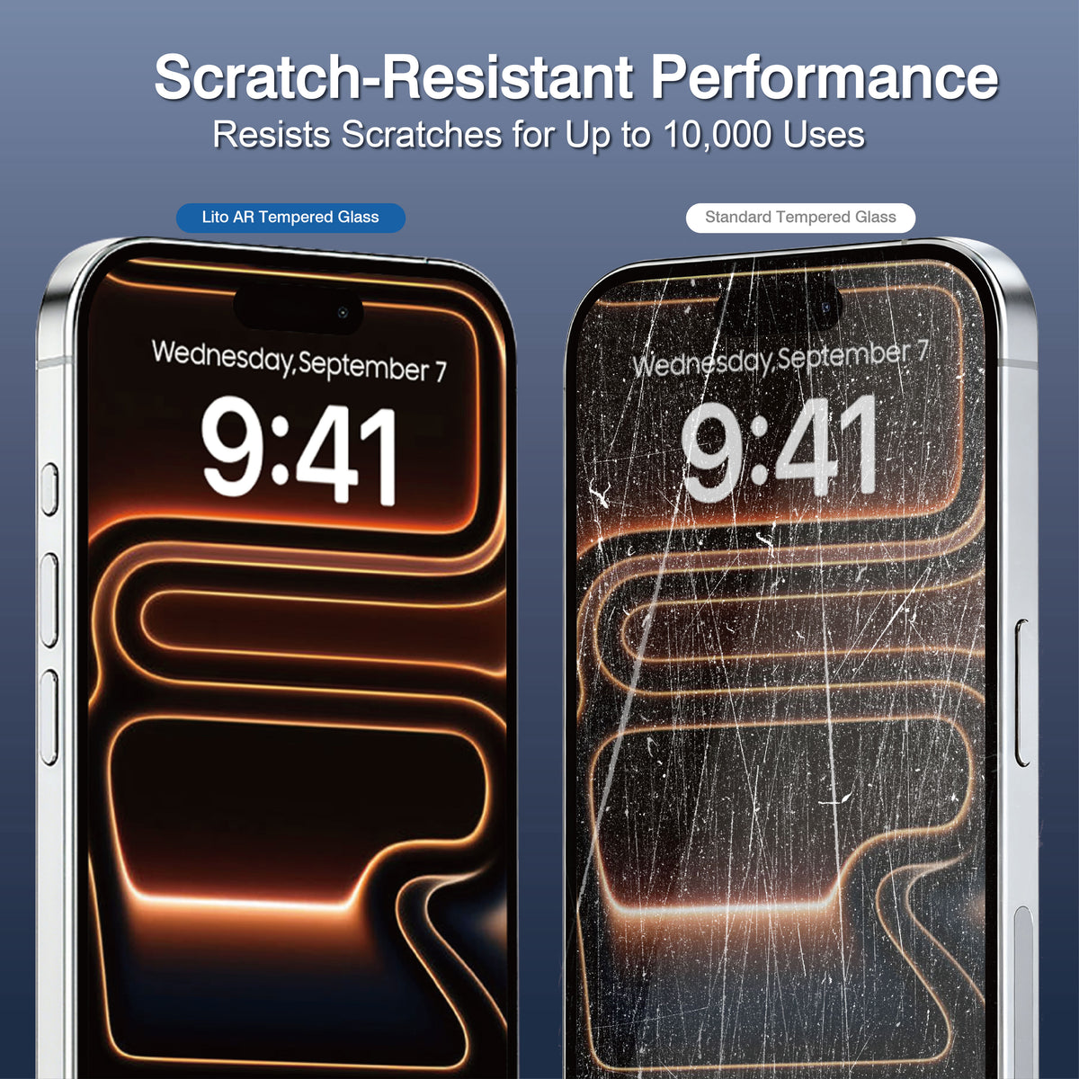 Folie de protectie Lito AR SE compatibil cu iPhone 18 Pro / iPhone 17 Pro, Negru