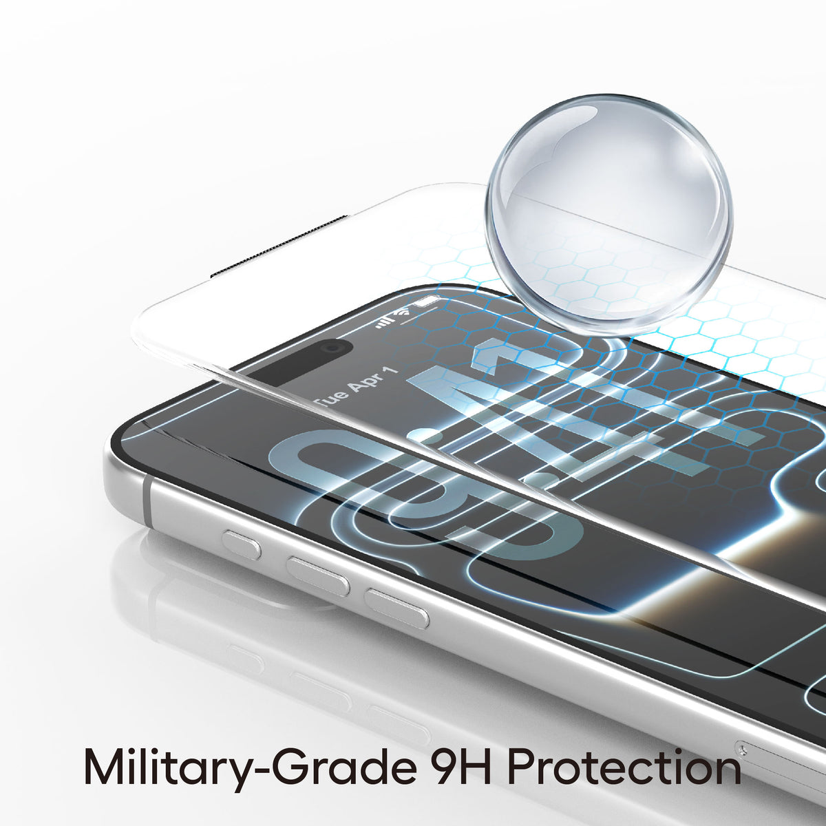 Folie de protectie Lito Airspace Border compatibil cu iPhone 17 Pro Max / iPhone 18 Pro Max, Transparent