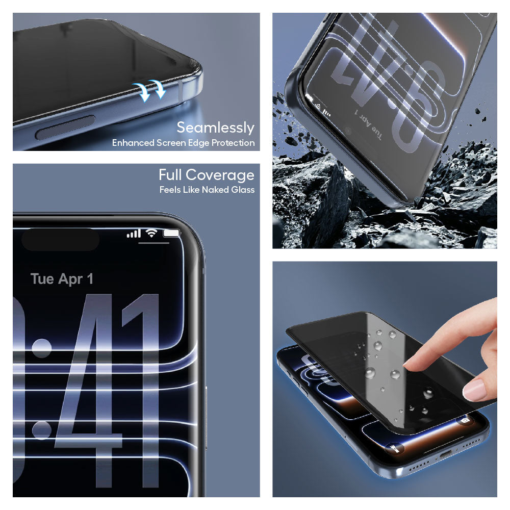 Folie de protectie Lito Airspace Border compatibil cu iPhone 18 Pro Max, Privacy