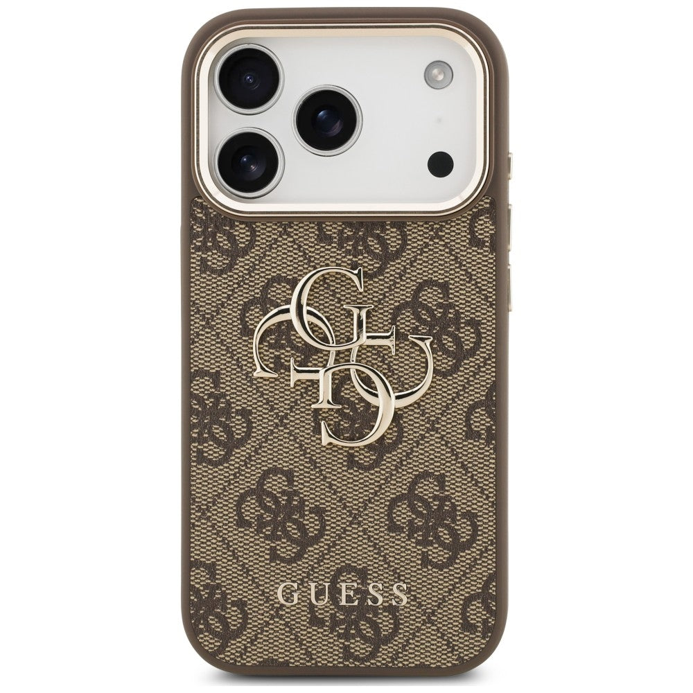 Husa de protectie Guess Hardcase 4G compatibil cu iPhone 18 Pro Max / iPhone 17 Pro Max, Maro