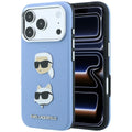 Husa de protectie Karl Lagerfeld Saffiano compatibil cu iPhone 17 Pro Max / iPhone 18 Pro Max, Albastru