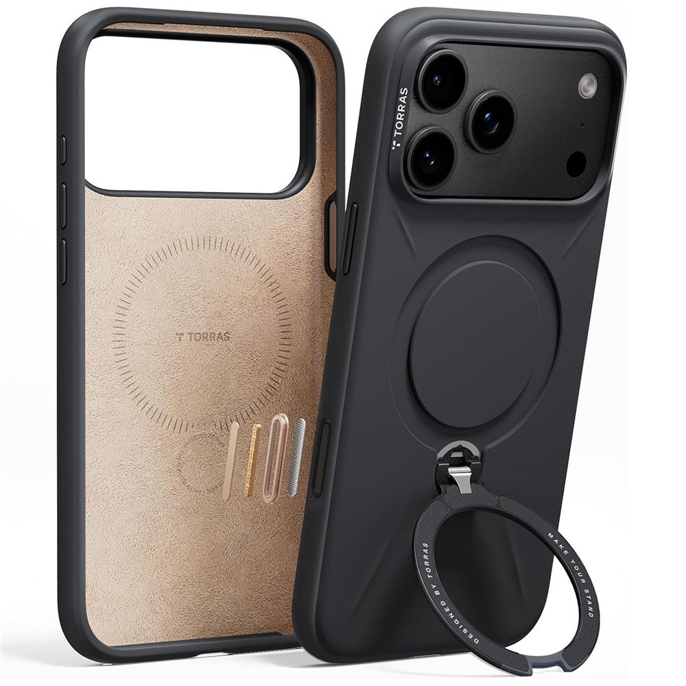 Husa de protectie Torras QPRO Silicone Series compatibil cu iPhone 18 Pro / iPhone 17 Pro, Negru