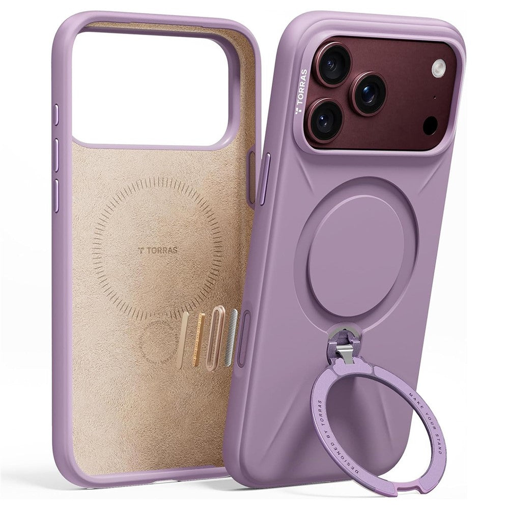 Husa de protectie Torras QPRO Silicone compatibil cu iPhone 18 Pro Max / iPhone 17 Pro Max, Mov