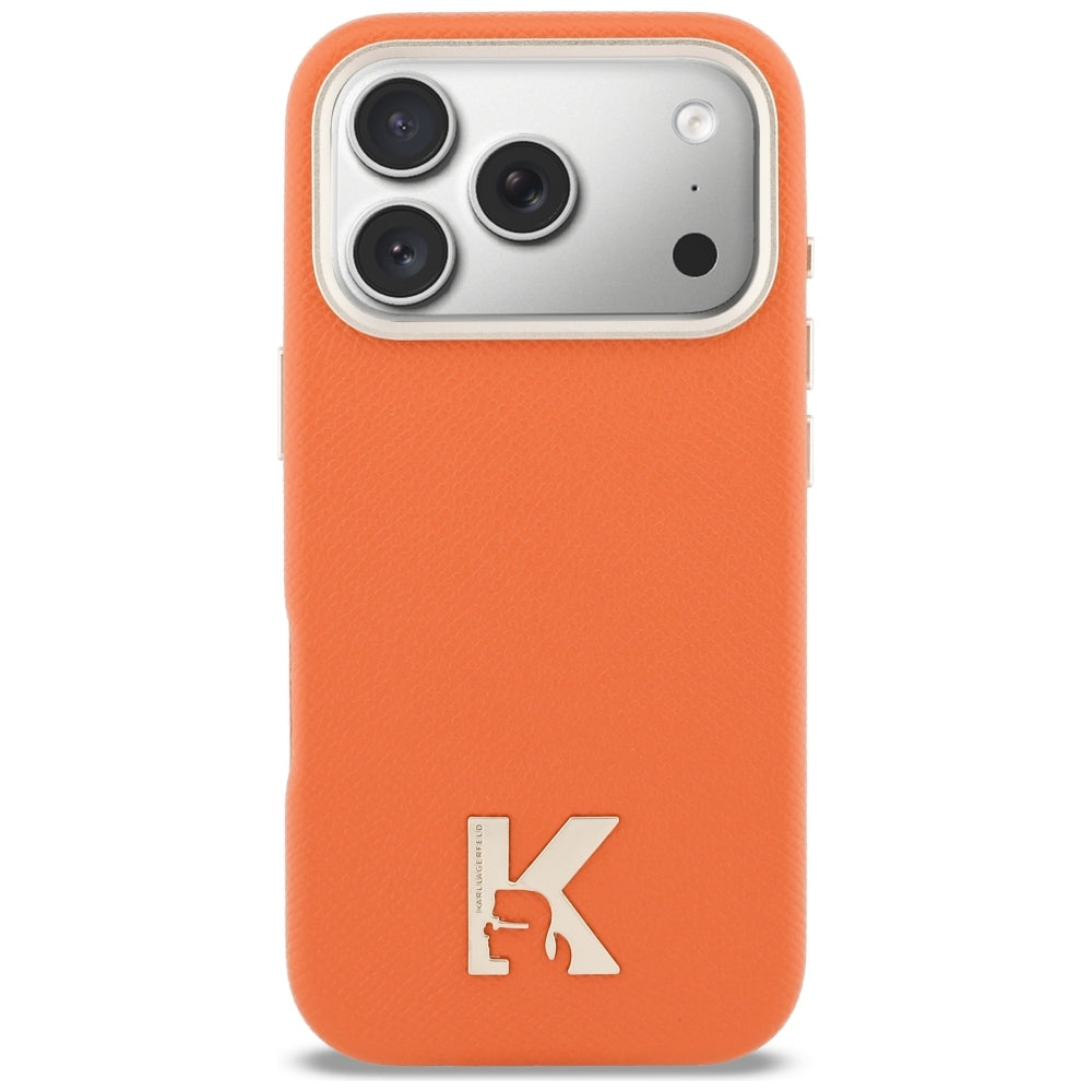 Husa de protectie Karl Lagerfeld compatibil cu iPhone 18 Pro / iPhone 17 Pro, Portocaliu