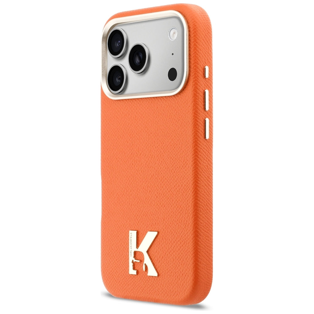 Husa de protectie Karl Lagerfeld compatibil cu iPhone 18 Pro Max / iPhone 17 Pro Max, Portocaliu