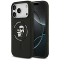 Husa de protectie Karl Lagerfeld compatibil cu iPhone 17 Pro / iPhone 18 Pro, Negru