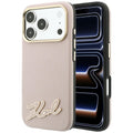Husa de protectie Karl Lagerfeld compatibil cu iPhone 18 Pro / iPhone 17 Pro, Roz