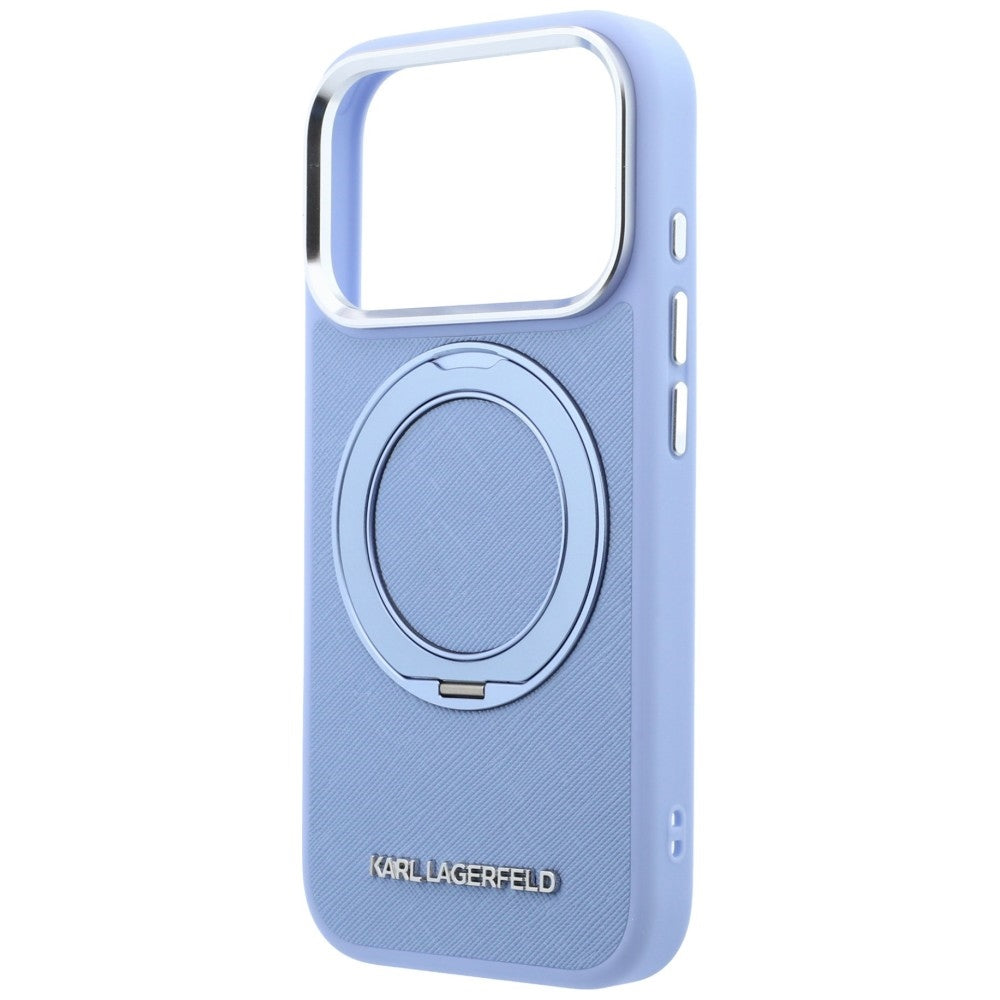 Husa de protectie Karl Lagerfeld Saffiano compatibil cu iPhone 18 Pro Max / iPhone 17 Pro Max, Albastru