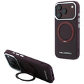 Husa de protectie Karl Lagerfeld Saffiano compatibil cu iPhone 17 Pro Max / iPhone 18 Pro Max, Bordo