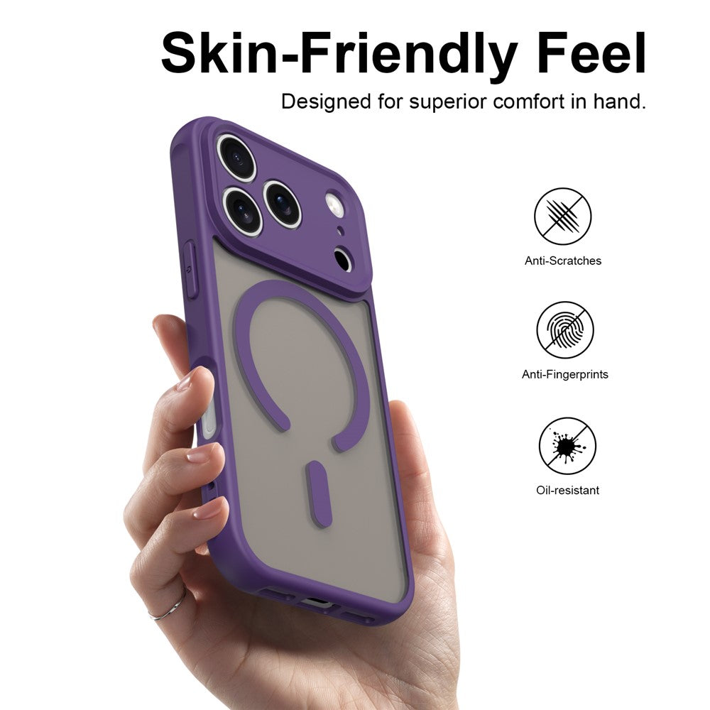 Husa de protectie Techsuit HaloFrost II MagSafe compatibil cu iPhone 18 Pro Max / iPhone 17 Pro Max, Visiniu