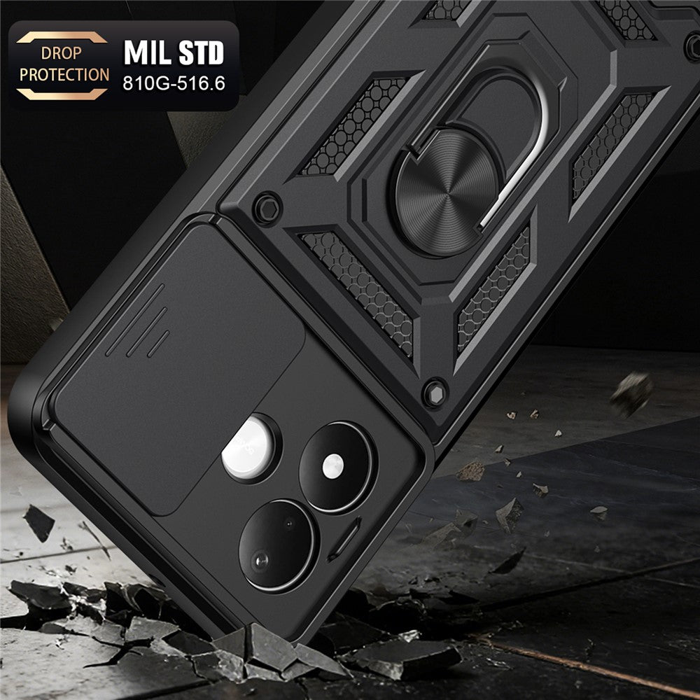 Husa de protectie Techsuit CamShield compatibil cu Xiaomi Redmi Note 17 4G / Redmi Note 17 5G, Albastru