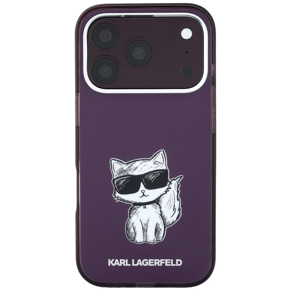 Husa de protectie Karl Lagerfeld compatibil cu iPhone 17 Pro Max / iPhone 18 Pro Max, Bordo
