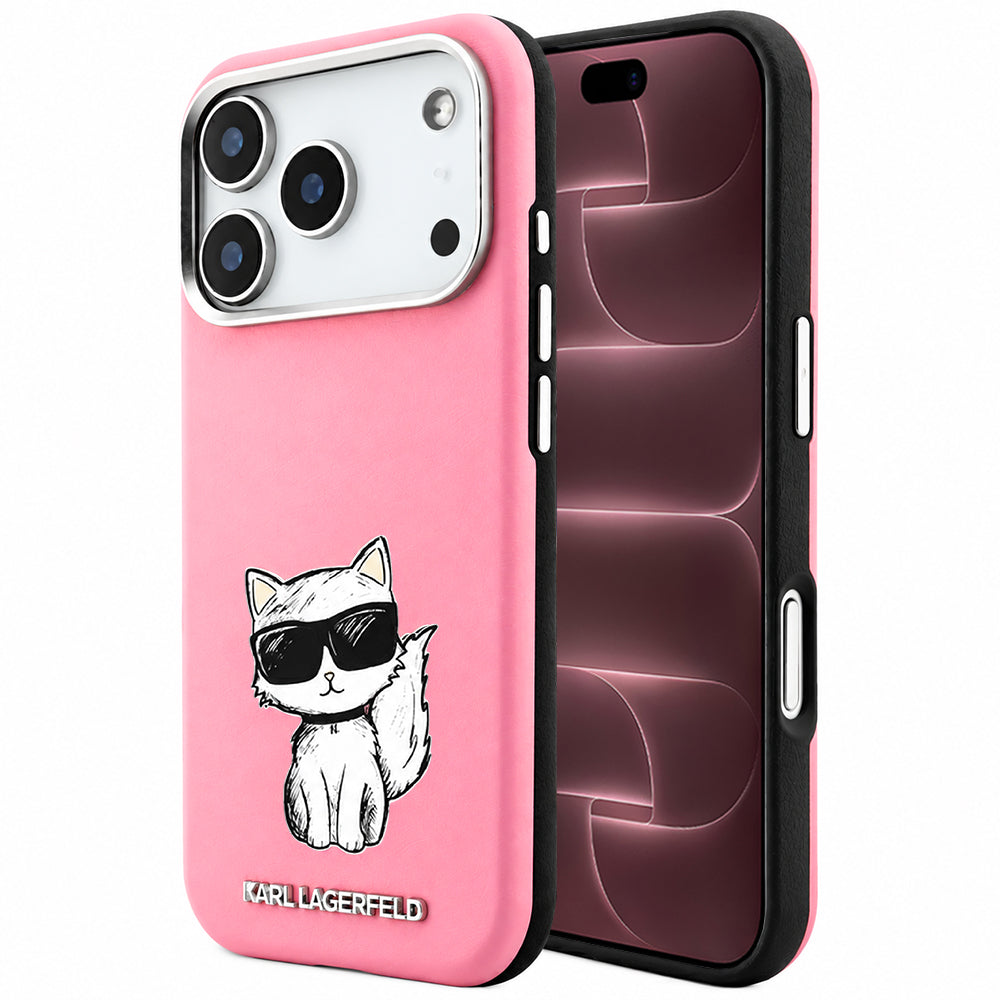 Husa de protectie Karl Lagerfeld compatibil cu iPhone 17 Pro Max / iPhone 18 Pro Max, Roz