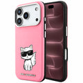 Husa de protectie Karl Lagerfeld compatibil cu iPhone 17 Pro Max / iPhone 18 Pro Max, Roz