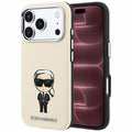 Husa de protectie Karl Lagerfeld compatibil cu iPhone 18 Pro Max / iPhone 17 Pro Max, Bej