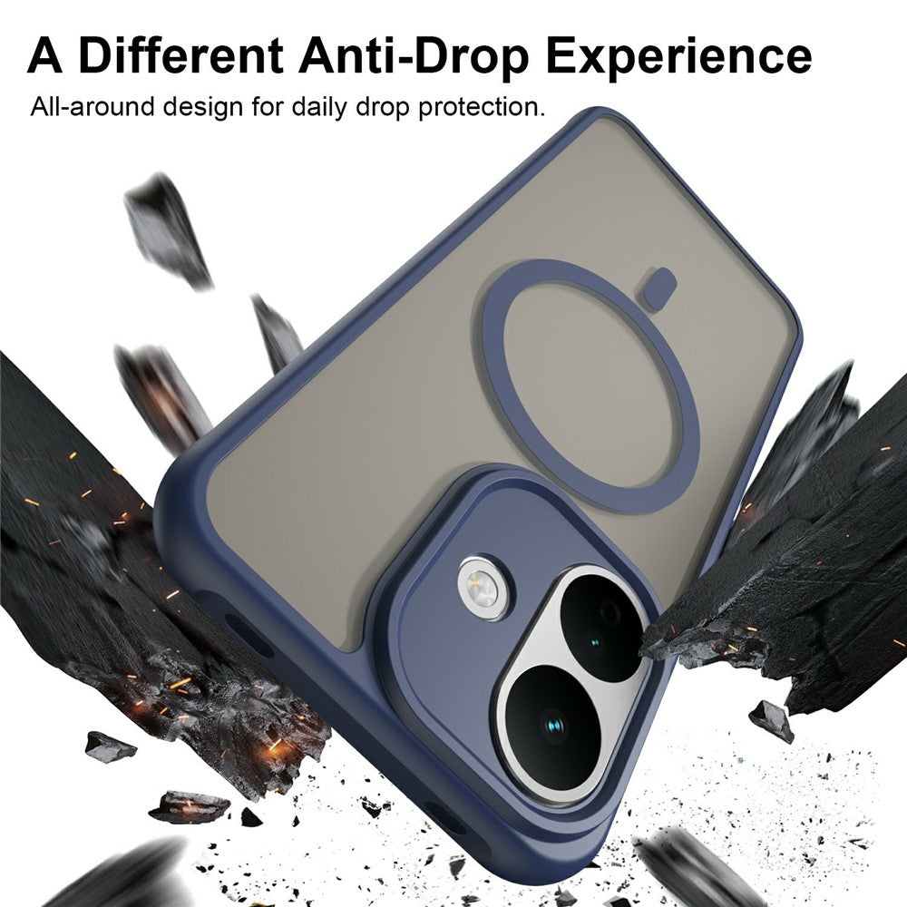 Husa de protectie Techsuit HaloFrost II MagSafe compatibil cu Xiaomi Redmi Note 17 Pro 5G, Albastru