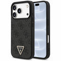 Husa de protectie Guess Leather 4G compatibil cu iPhone 18 Pro / iPhone 17 Pro, Negru