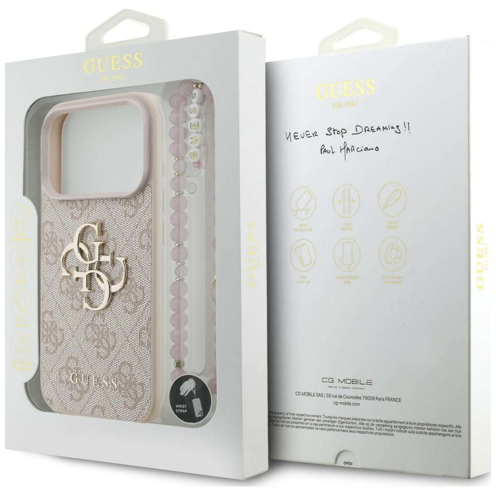 Husa de protectie Guess compatibil cu iPhone 17 Pro / iPhone 18 Pro, Roz