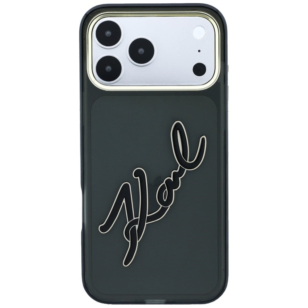 Husa de protectie Karl Lagerfeld compatibil cu iPhone 17 Pro Max / iPhone 18 Pro Max, Negru