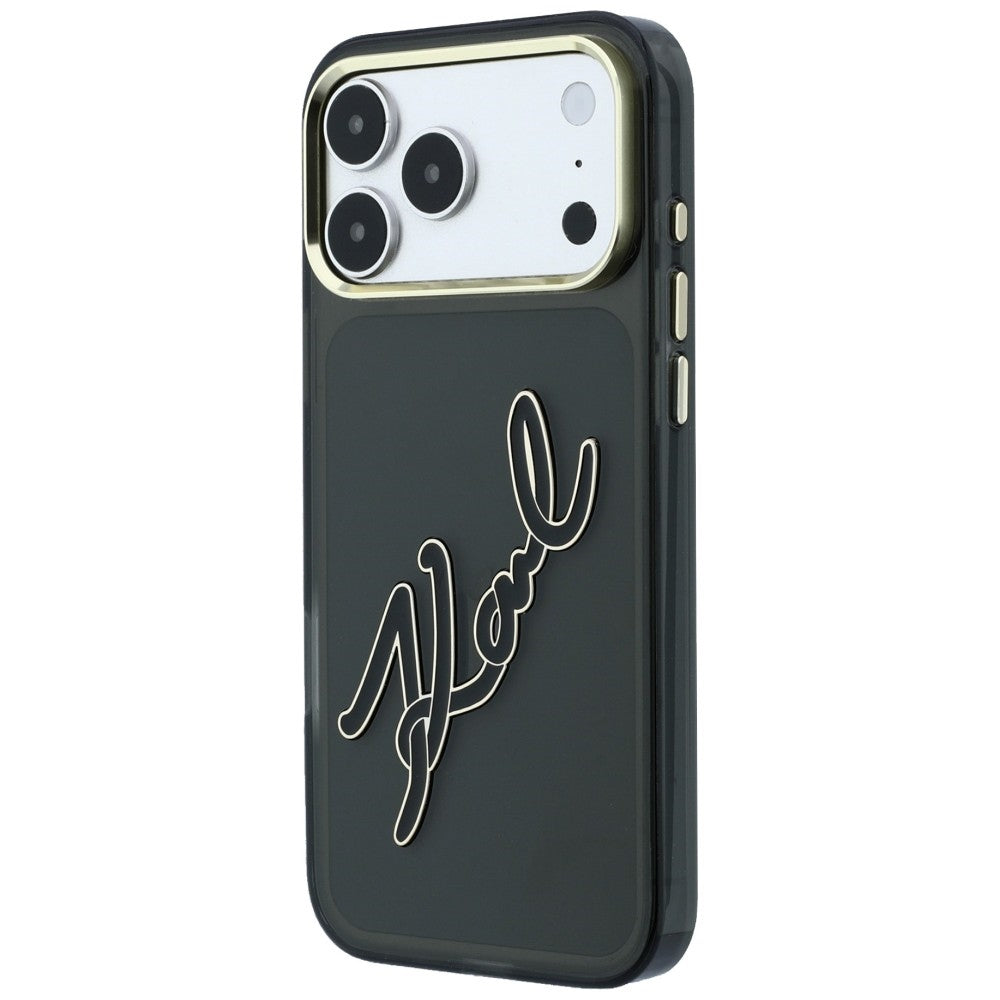 Husa de protectie Karl Lagerfeld compatibil cu iPhone 17 Pro Max / iPhone 18 Pro Max, Negru