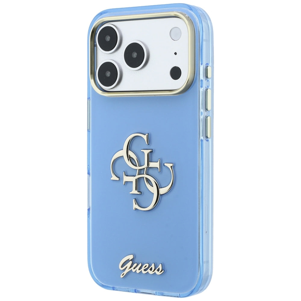 Husa de protectie Guess IML 4G compatibil cu iPhone 18 Pro Max / iPhone 17 Pro Max, Albastru