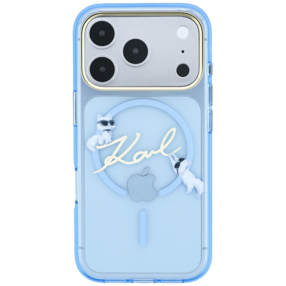 Husa de protectie Karl Lagerfeld compatibil cu iPhone 18 Pro / iPhone 17 Pro, Albastru