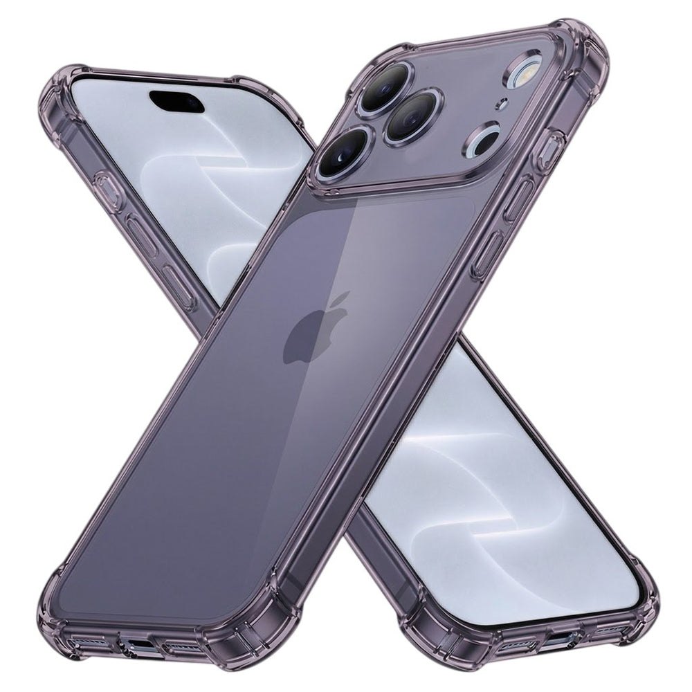 Husa de protectie Techsuit Shockproof Clear Silicone compatibil cu iPhone 18 Pro / iPhone 17 Pro, Gri