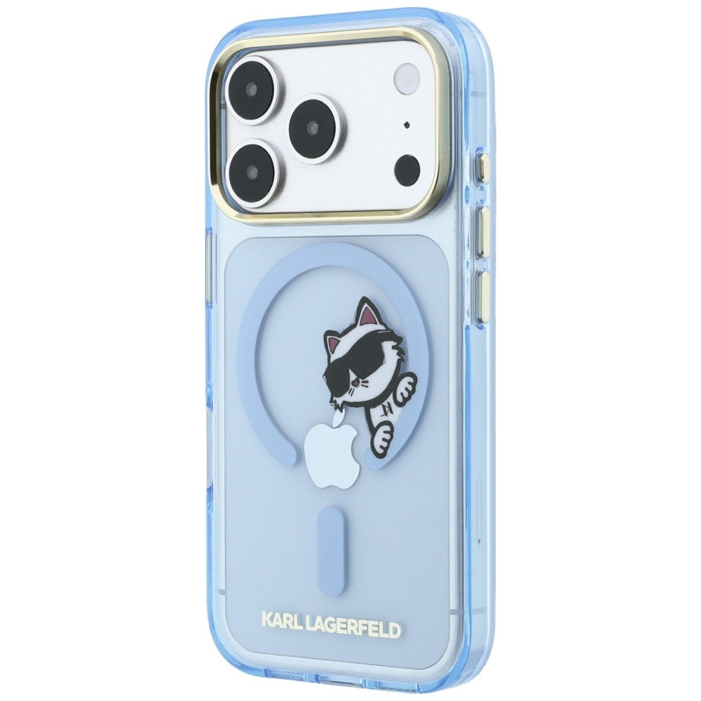 Husa de protectie Karl Lagerfeld compatibil cu iPhone 18 Pro / iPhone 17 Pro, Albastru