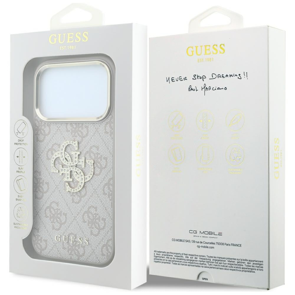 Husa de protectie Guess compatibil cu iPhone 17 Pro Max / iPhone 18 Pro Max, Roz