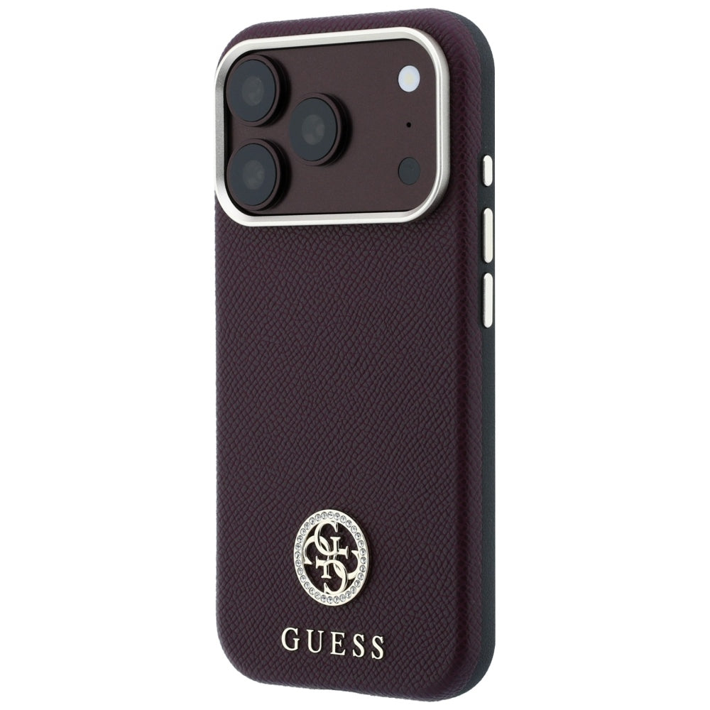 Husa de protectie Guess compatibil cu iPhone 18 Pro / iPhone 17 Pro, Bordo